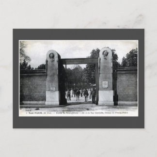 Cartão Postal Cemitério de Vintage Pere Lachaise, Paris, França