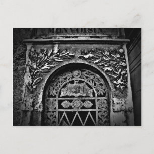 Cartão Postal Cemitério Gótico do Halloween