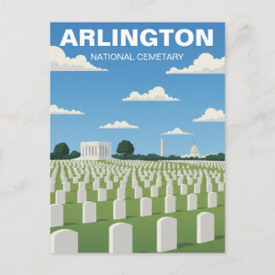 Cartão Postal Cemitério Nacional de Arlington Virgínia Viagem