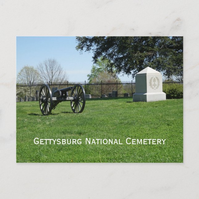 Cartão Postal Cemitério Nacional de Gettysburg (Frente)