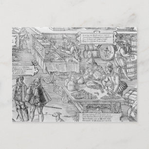 Cartão Postal Cena Bancária