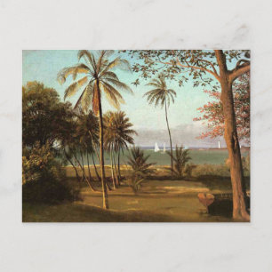 Cartão Postal Cena da Flórida, pintura de arte fina,