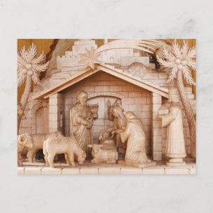 Cartão Postal Cena da Natividade de Natal de Madeira