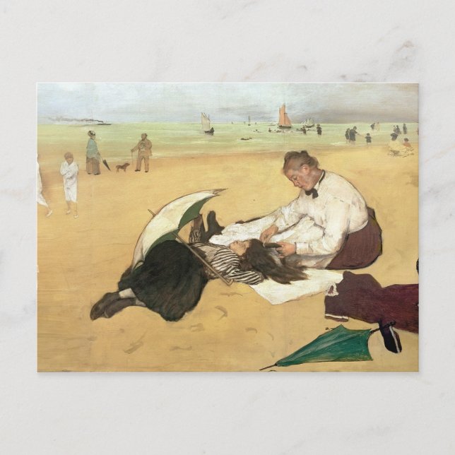 Cartão Postal Cena da praia de Edgar Degas | (Frente)