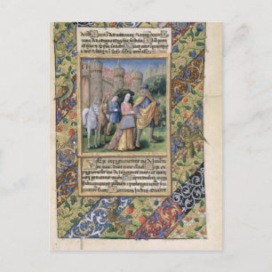 Cartão Postal Cena das "Horas de Louis d'Orleans"
