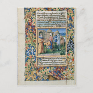Cartão Postal Cena das "Horas de Louis d'Orleans"