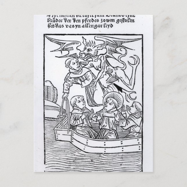 Cartão Postal Cena de "A Navegação da Rua. Brendan" (Frente)