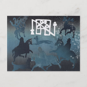 Cartão Postal Cena de Caça Picta I 1995