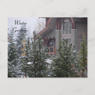 Cartão Postal Cena de Inverno em Whistler, B.C.