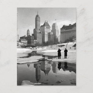 Cartão Postal Cena de Inverno no Central Park, 1933