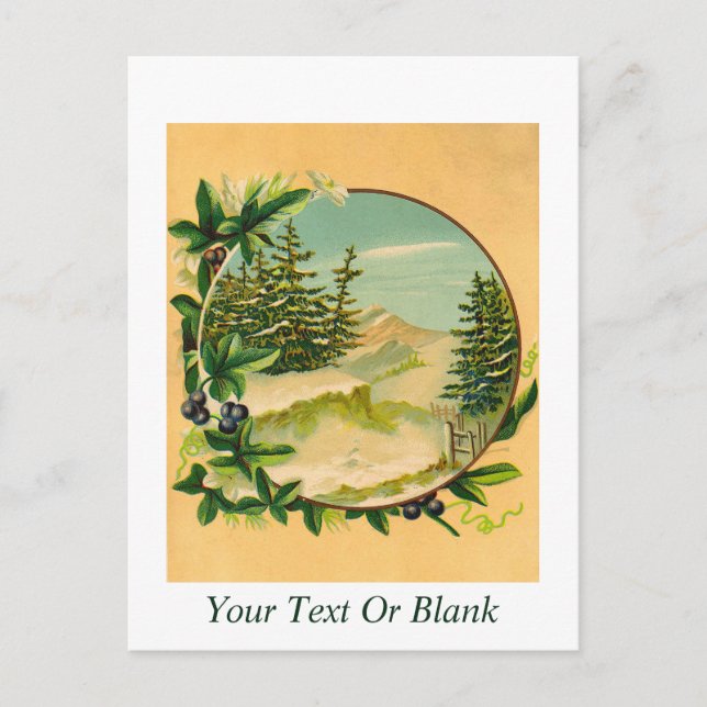 Cartão Postal Cena de Montanha Russa (Frente)