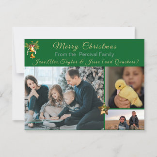 Cartão Postal Cena de Natal da Família Clássica