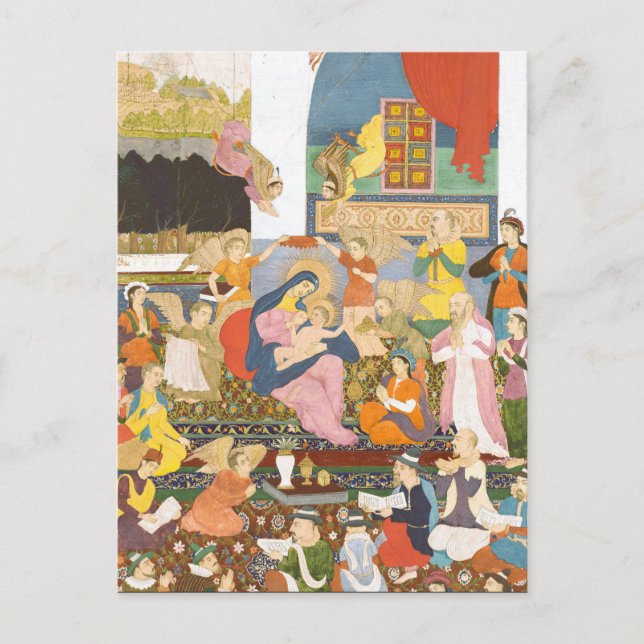 Cartão Postal Cena de natividade no estilo índio (Frente)