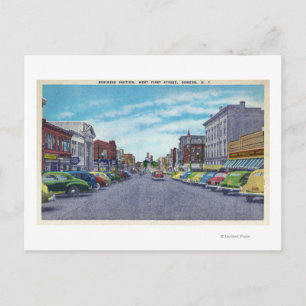 Cartão Postal Cena de Negócios da West First Street