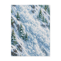 Cena de Neve na Montanha Avalanche