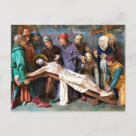 Cartão Postal Cena de Páscoa da Crucificação.