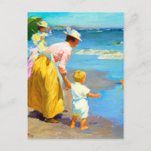 Cartão Postal Cena de praia de Edward Henry Potthast