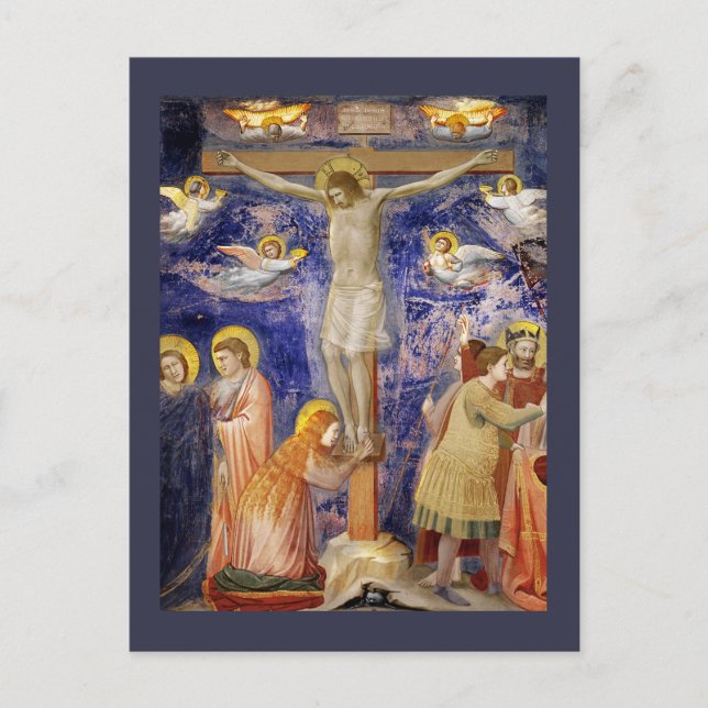Cartão Postal Cena de Sexta-Feira Santa Medieval (Frente)