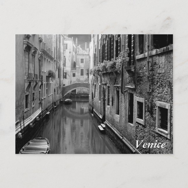 Cartão Postal Cena de Veneza (Frente)