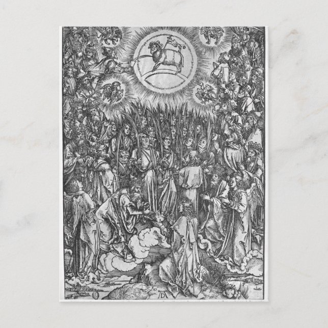 Cartão Postal Cena do Apocalipse, Adoração do (Frente)