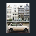 Cartão Postal Cena do Canal de inverno de Amsterdã<br><div class="desc">Olá! Espero que goste desta foto que tirei! Sinta-se livre para adicionar seu próprio texto e verifique minhas compras para mais!</div>