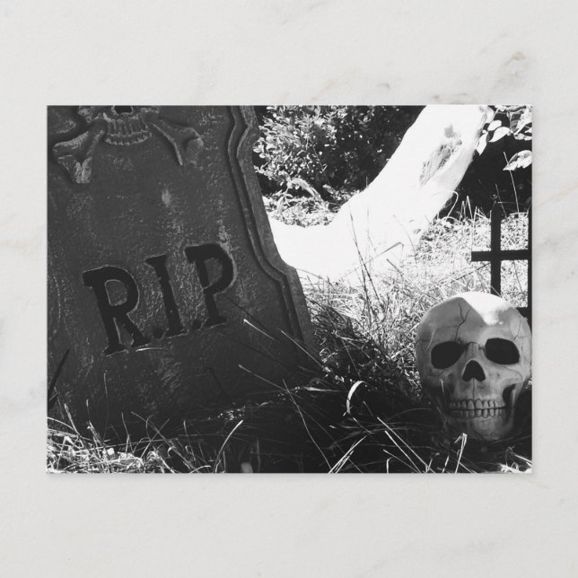 Cartão Postal cena do cemitério (Frente)