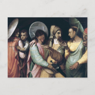 Cartão Postal Cena do Commedia dell'Arte, c.1765