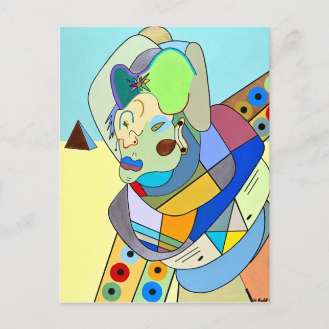 Cartão Postal "Cena do Deserto" por Ruchell Alexander (Frente)