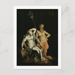 Cartão Postal Cena do Inferno: detalhes mostrando Hades e Persep