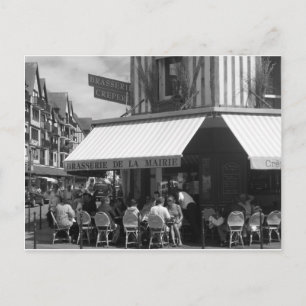 Cartão Postal cena do restaurante francês