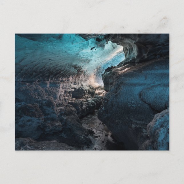 Cartão Postal Cena Interior Da Caverna De Gelo (Frente)