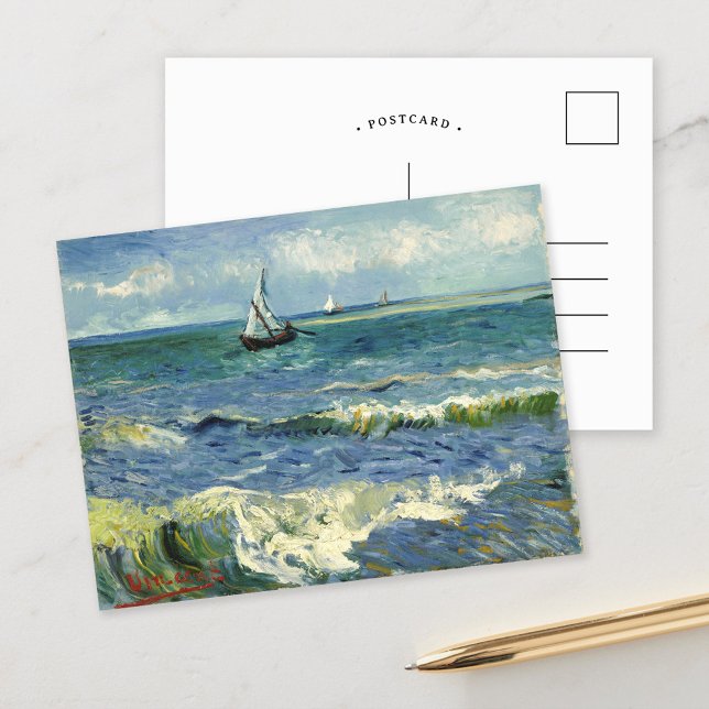 Cartão Postal Cena marinha | Vincent van Gogh (Criador carregado)