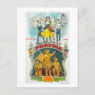 Cartão Postal Cena promocional do Festival Portola