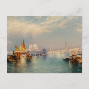 Cartão Postal Cena Veneziana por Thomas Moran