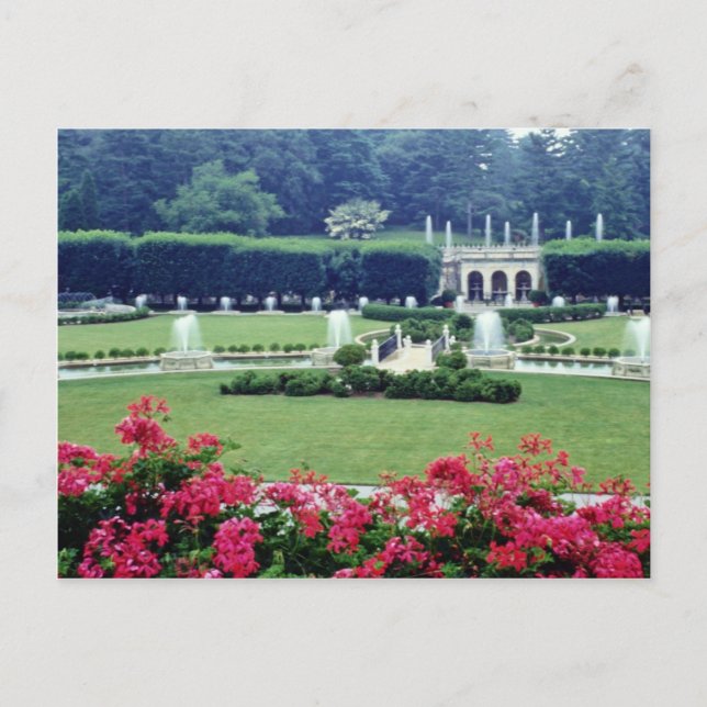 Cartão Postal Cena Vermelha da varanda conservadora, Longwood Ga (Frente)