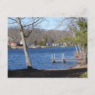 Cartão Postal Cenário do Lago Connecticut