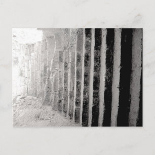 Cartão Postal Cenário em Preto e Branco Fotografia Escadaria