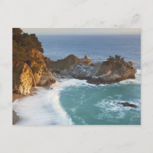 Cartão Postal Cenário McWay Falls desaba na praia e 2