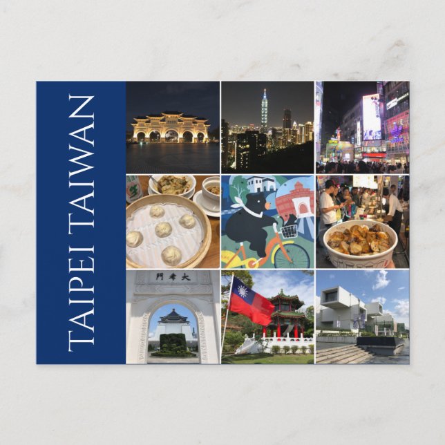 Cartão Postal cenários de taipei taiwan (Frente)
