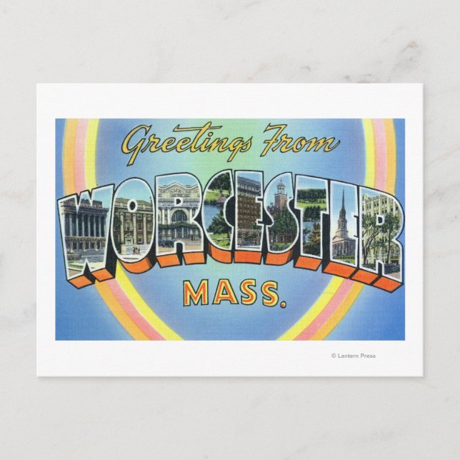 Cartão Postal Cenas com letras grandes - Saudações de 2 (Frente)