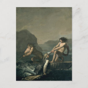 Cartão Postal Cenas da "Viagem Subterrânea de Niels Klim"