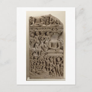 Cartão Postal Cenas da vida de Buda, Sarnath, Uttar Pradesh