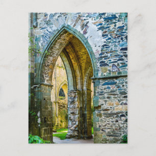 Cartão Postal Cenas De Uma Abadia Francesa