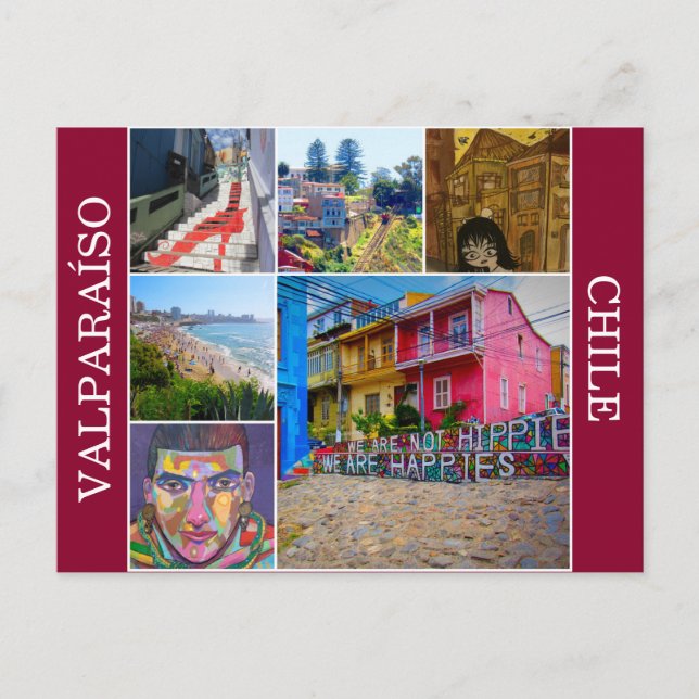 Cartão Postal cenas do valparaíso (Frente)