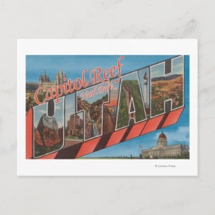 Cartão Postal Cenas em Larga Letra - Capitol Reef Nat'l Park, U