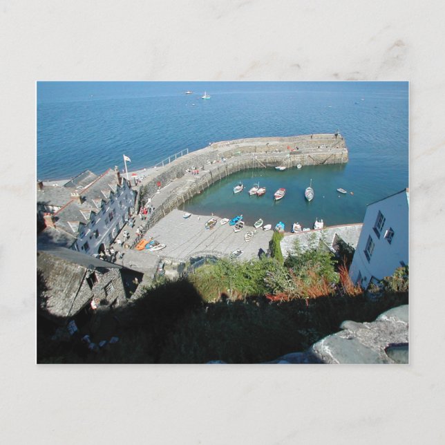 Cartão Postal Cenas Inglesas, Clovelly, Devon, (Frente)