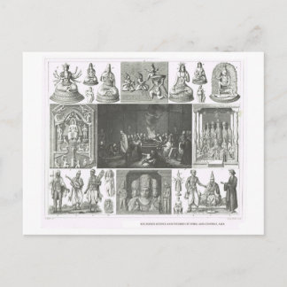 Cartão Postal Cenas religiosas Índia e Ásia Central