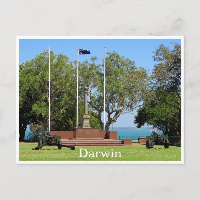 Cartão Postal cenotáfio de Darwin (Frente)