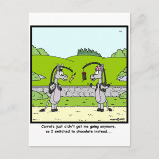 Cartão Postal Cenoura e Chocolate