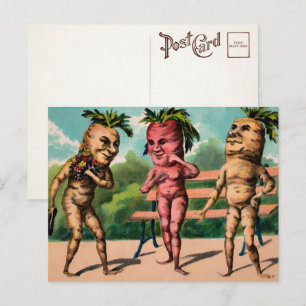 Cartão postal Cenouras Estranhas Vitorianas 